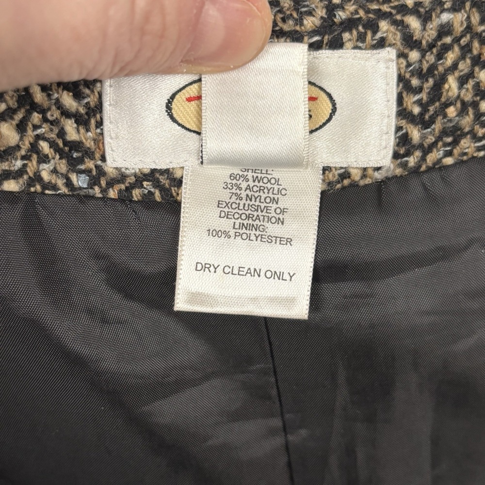 TALBOTS Womens Brown Tweed Wool Straight Pencil Skirt 8 Office Heritage Preppy‎ - Picture 6 of 6